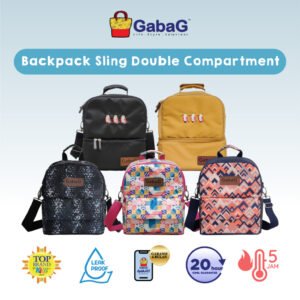 JualGabaG Tas Asi – Cooler Bag – Backpack Sling Double Compartment Nirmala / Juwita / Onyx / Praya / Tora