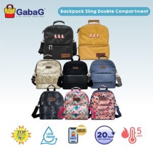 JualGabaG Tas Asi – Cooler Bag – Backpack Sling Double Compartment Nirmala / Juwita / Onyx / Praya / Tora / Embun / Nathan / Boston