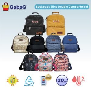 JualGabaG Tas Asi – Cooler Bag – Backpack Sling Double Compartment Nirmala / Juwita / Onyx / Praya / Tora / Embun / Nathan / Boston / Yuna