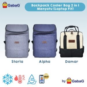 GabaG-Tas-Asi-Backpack-Cooler-Bag-2-in-1-DAMAR- STARLA-ALPHA-Laptop Fit