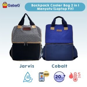 JualGabaG Tas Asi – Backpack Cooler Bag 2 in 1 JARVIS / COBALT( Laptop Fit)