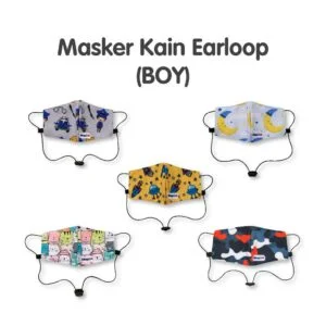 JualGabag Kids- Masker Kain- Earloop- Boy