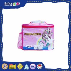 JualGabag Kids Small Lunch Bag – Tas Bekal anak- Mermaizing – Pink