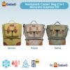 GabaG Tas Asi - Backpack Cooler Bag 2 in 1 Lemon / Hazel / Zenia ( Laptop Fit)