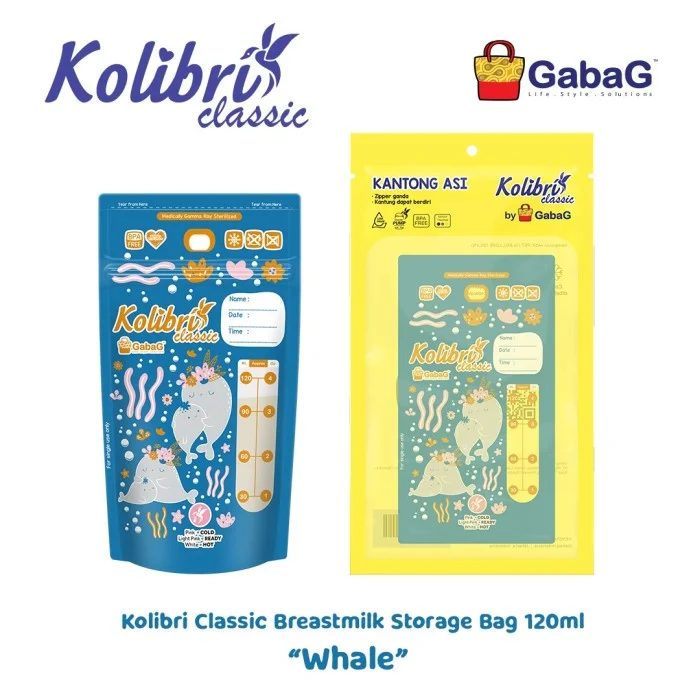 Kantong Asi Kolibri Classic 120 ml Whale