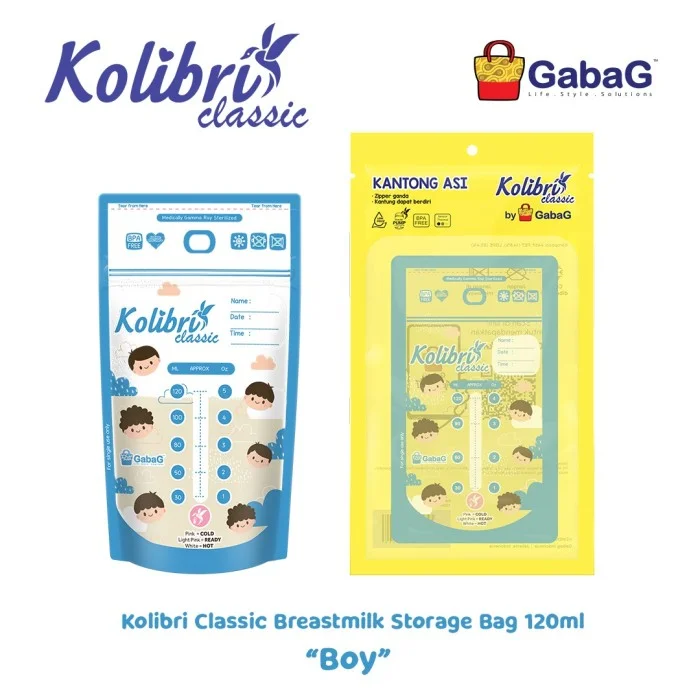 Kantong Asi Kolibri Classic GabaG 120 ml Boy
